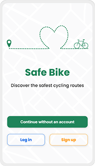 Safe Bike App Welcome